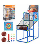 2-In-1 Kids Basketball Arcade &amp; Sticky Balls Game W/Electronic Scoreboar... - £58.18 GBP