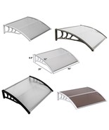Window Awning Outdoor Door Canopy Polycarbonate Rain Sun Shade Cover DIY... - $63.07 CAD