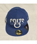 Men&#39;s Indianapolis Colts NFL Blue New Era 59Fifty Fitted Cap Hat Size 7 1/2 - $46.82 CAD