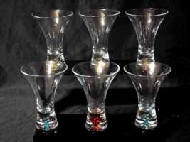 ARTLAND 4.25&quot; Controlled Color Bubble Martini Shot Cordial Glass  - Set ... - $29.98