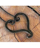 Hand-Forged Heart Pendant – Rustic Symbol of Lasting Love - $19.99