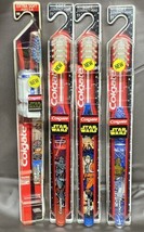 STAR WARS Colgate Toothbrush 1998 Luke Skywalker Darth Vader R2-D2 C-3Po... - $18.69