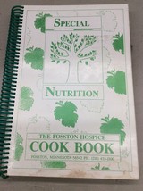 Vintage Cookbook Recipes Spiral Bound Fosston Hospice Cooking For Diabetic Mn - £23.91 GBP
