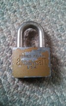 005 Vintage America Series KC-40 Gold Color Lock Padlock - $186.21 MXN