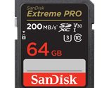 SanDisk Extreme PRO 64GB UHS-I U3 SDXC Memory Card - $33.45