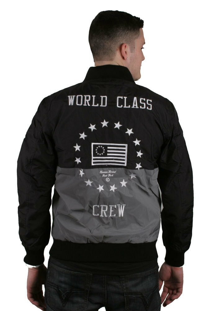 Reason NY Clothing Black & Silver World Class Crew Ripstop Varsity Jacket NWT Item image 3
