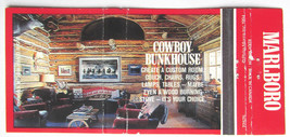 Marlboro  Cowboy Bunkhouse Ad Tobacco 30 Strike Matchbook Cover Marlboro Country - £1.17 GBP