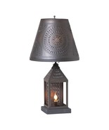 Colonial Valley Forge Lamp in Kettle Black with Tin with Shade - $446.55 CAD