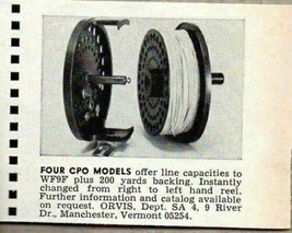 1972 Print Ad Orvis CPO Model Fly Fishing Reels Manchester,VT - £6.30 GBP