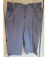 Womens 18W Gloria Vanderbilt Light Blue Wash Cropped Denim Jeans - $349.79 MXN