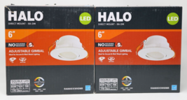 Halo Direct MOUNT-RA-DM 6&#39;&#39; Led Adjustable Gimbal RA6069S1EWHDMR Lot Of 2 - £23.33 GBP