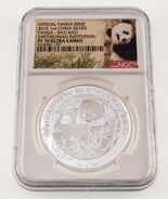 2015 China 1 Oz. Silver Panda Smithsonian Bao Graded by NGC as PF70 UCam... - $291.54