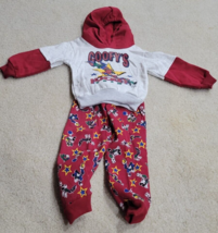 Disney Vintage Mickey for Kids Size 24 Months Goofy Red 2 Piece Hoodie P... - $31.56