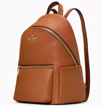 Kate Spade Leila Dome Backpack Brown Leather K8155 NWT Warm Gingerbread $399 FS - £104.86 GBP
