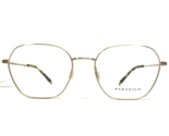 Paradigm Eyeglasses Frames 19-01 YG Yellow Gold Hexagon Wire Rim 52-18-145 - £51.58 GBP