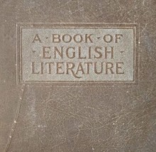 A Book Of English Literature 1926 HC Revised Edition Classic Stories HBS - £39.17 GBP