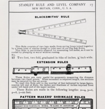 1900 Stanley Tools Blacksmith Ruler Advertisement Victorian Wood Engravi... - $372.61 MXN