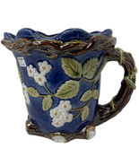 Vintage Majolica Planter Jug Blue CBK Ltd Noveau 1991 Wanjiang China - $34.04 CAD