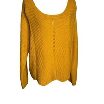 Charmed Hearts Mustard Yellow Granny Sweater XL - $14.50