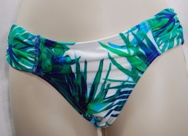 Tommy Bahama Swimwear Bathing Suit Bikini Bottom Baia Blue Surf Plumeria XS - $18.00