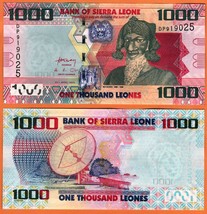 SIERRA LEONE 2010 UNC 1000 Leones Banknote Paper Money Bill P- 30a - $2.50