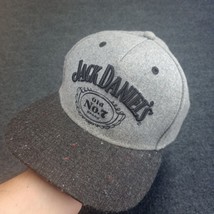 Jack Daniels No.7 Whiskey Baseball Cap Hat Adult Snap Back Wool Blend Gray - £18.21 GBP