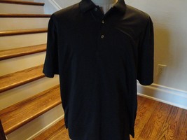 Black Solid Ben Hogan Performance Polyester GOLF Polo Shirt Adult XL Ver... - $17.81