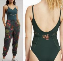 Puma 521194 Ellavate Forever Luxe Bodysuit In Green Gables ( S ) - £55.17 GBP
