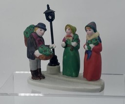 Vintage LEMAX Porcelain “Holly Vendor” 1993 Dickensvale - £13.04 GBP