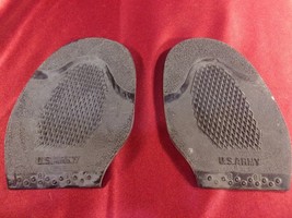 MILITARY U.S ARMY WWII BOOT REPLACEMENT SOLES BLACK 8 &amp; 8.5 NEW OLD STOC... - $10.88