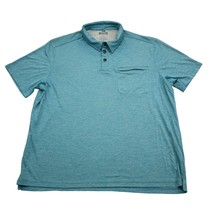 Duluth Trading Shirt Men XL Teal Blue Polo Golf Casual Short Sleeve - £15.25 GBP