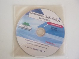 Malvern Nano Series DTS v5.00 Dispersion Technoloy Software CD PSS0012-13 - £150.72 GBP