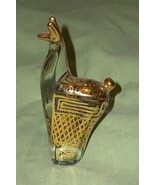 VTG LLAMA GLASS PAPERWEIGHT FETISH CURIO EFFIGY GOLD LEAF PAINT LAMA ALP... - £51.76 GBP