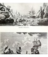 Dutch Whalers In Arctic Seas 1926 Nautical Antique Print Whale Hunting D... - $379.94 MXN