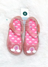 Girl&#39;s Cat &amp;Jack Glitter Rainbow Jelly Shoes / Sandals (Size 9T) Pink - ... - $10.44