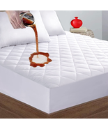 Waterproof Mattress Protector Quilted Matress Pad Bed Cover Fitted Deep ... - £35.38 GBP+