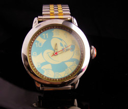 Vintage unusual mickey watch - Hadley Roma - S11 - water resistant runs well - l - £59.95 GBP