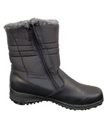 Totes Winter Boots Women Size 10M Black Faux Fur Waterproof Mid-Calf Sid... - $45.46 CAD