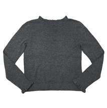 Sundance Clothing Aileen Ruffle Pullover Sweater Heather Gray - NO SIZE TAG - $36.77