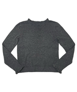 Sundance Clothing Aileen Ruffle Pullover Sweater Heather Gray - NO SIZE TAG - £28.96 GBP