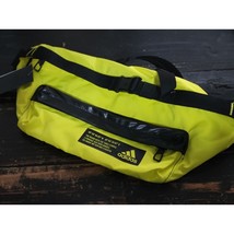 Adidas Hiking Trail Neon Yellow ID Waistbag 7&quot;x15&quot; Fanny Bag - £29.30 GBP