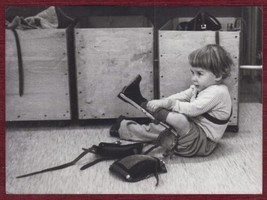 Polio Leg Braces Danish Boy Press Photo E. Schwab - $18.49