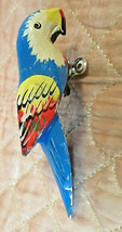 Vtg Folk Art Tropical Parrot Christmas Tree Ornament (Clip On) Island Beach Bird - £15.98 GBP