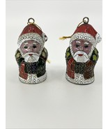 VTNG Set 2 Cloisonné Enamel Lacquer Santa Christmas Ornament Gold Tone M... - €16,32 EUR VTNG Set 2 Cloisonné Enamel Lacquer Santa Christmas Ornament Gold Tone M... - €16,32 EUR