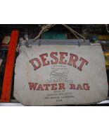 Vintage DESERT WATER BAG Canvass Speciality Los Angeles CA Flax Duck Sco... - €42,83 EUR