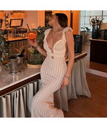 Elegant Tie Detail Sexy Cut Out Backless Dress - $33.95