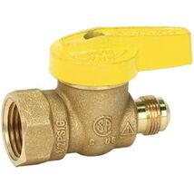 Homewerks VGV-1GA-R3B Premium Gas Heater Valve, Female Thread x Flare, B... - $30.22 CAD