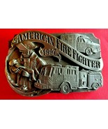 1997 AMERICAN FIRE FIGHTERS Limited COMMEMORATIVE BELT BUCKLE SISKIYOU - $40.55 CAD