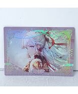 Ayaka Silver Holo Premium Waifu Card Anime Girl Art Oversized Board A6 - €11,98 EUR