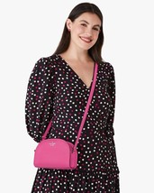 NWB Kate Spade Perry Bright Pink Leather Crossbody Candied Plum $279 Dus... - $113.83